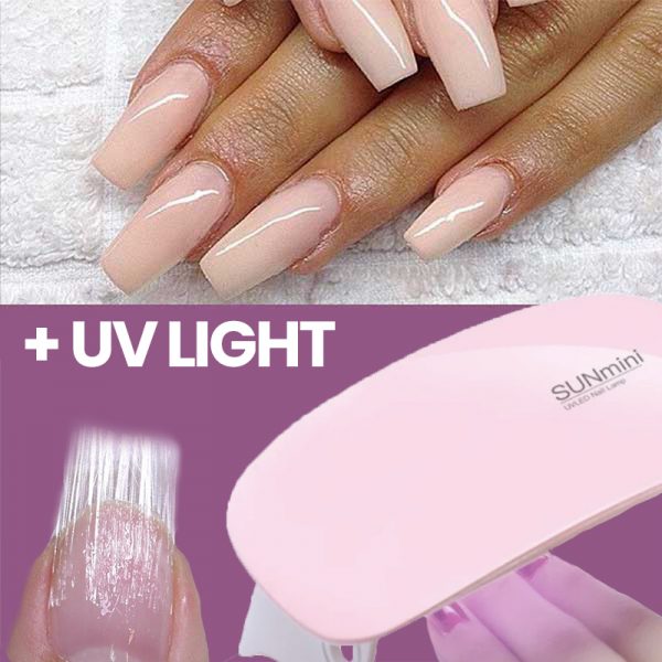 Fiberglass set za manikuru noktiju + UV svjetlo