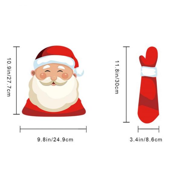Santa Wiper Sticker – Naljepnica Djeda Božićnjaka (1+1 GRATIS) 03