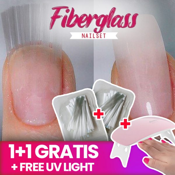 Fiberglass set za manikuru noktiju [1+1 GRATIS + UV svjetlo]